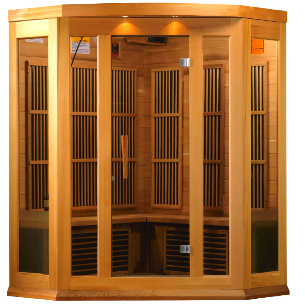 MX-K356-01 Maxxus Low EMF FAR Infrared Sauna Canadian Red Cedar - My Sauna World