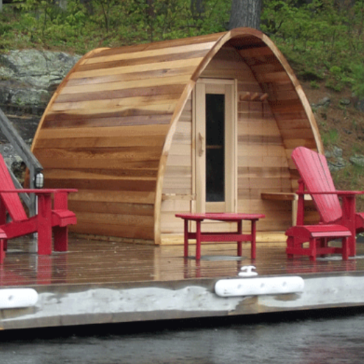 Dundalk LeisureCraft Clear Cedar POD Sauna - My Sauna World