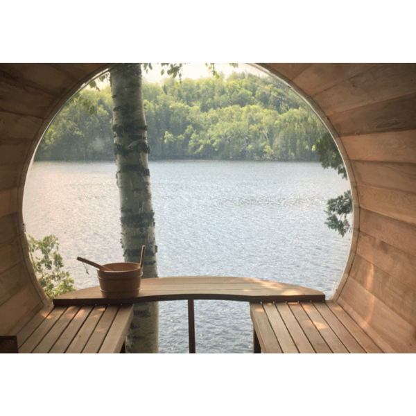 Dundalk LeisureCraft Panoramic View Cedar Barrel Sauna - My Sauna World