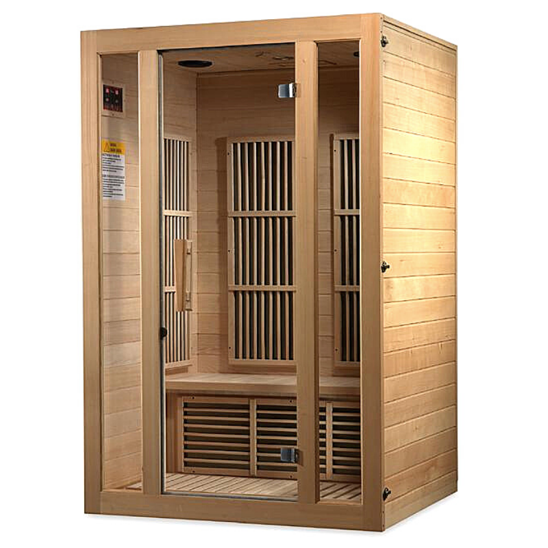 Maxxus "Seattle" 2 person Low EMF FAR Infrared Sauna Canadian Hemlock - My Sauna World
