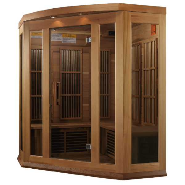 MX-K356-01 Maxxus Low EMF FAR Infrared Sauna Canadian Red Cedar - My Sauna World