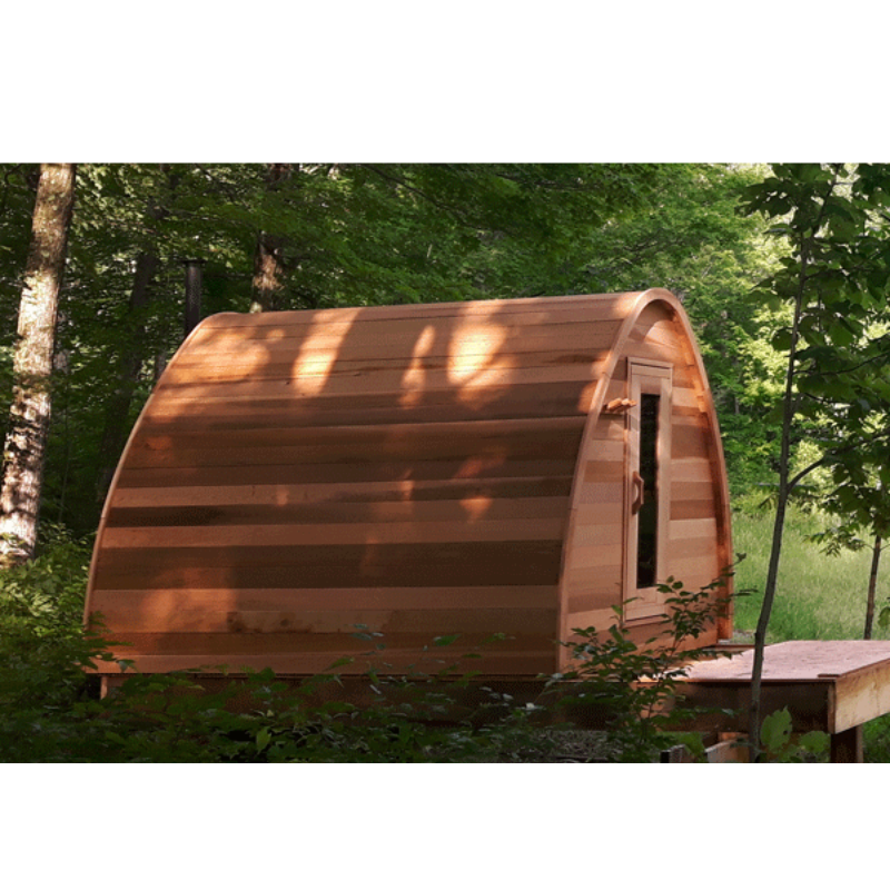 Dundalk LeisureCraft Clear Cedar POD Sauna - My Sauna World