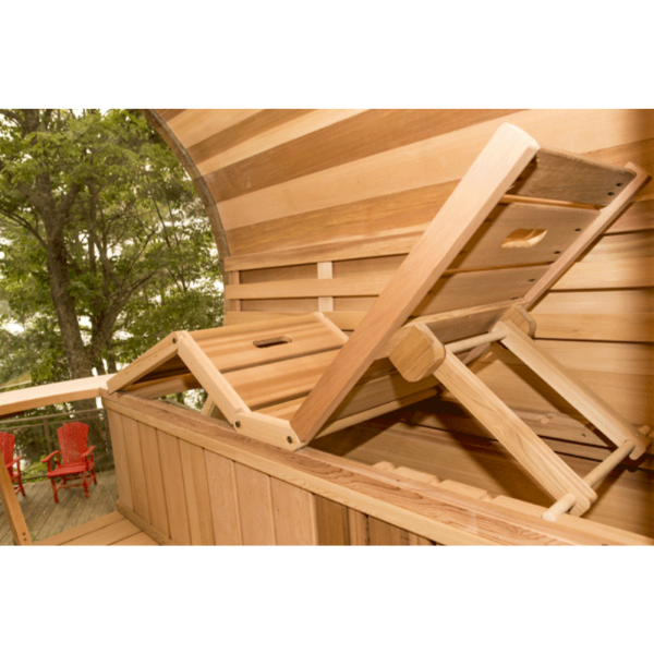 Dundalk LeisureCraft Panoramic View Cedar Barrel Sauna - My Sauna World