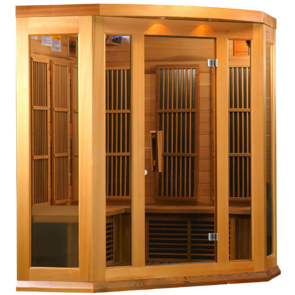 MX-K356-01 Maxxus Low EMF FAR Infrared Sauna Canadian Red Cedar - My Sauna World