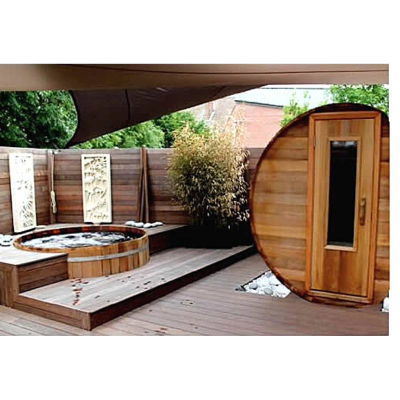 Northern Lights Clear Cedar Barrel Sauna