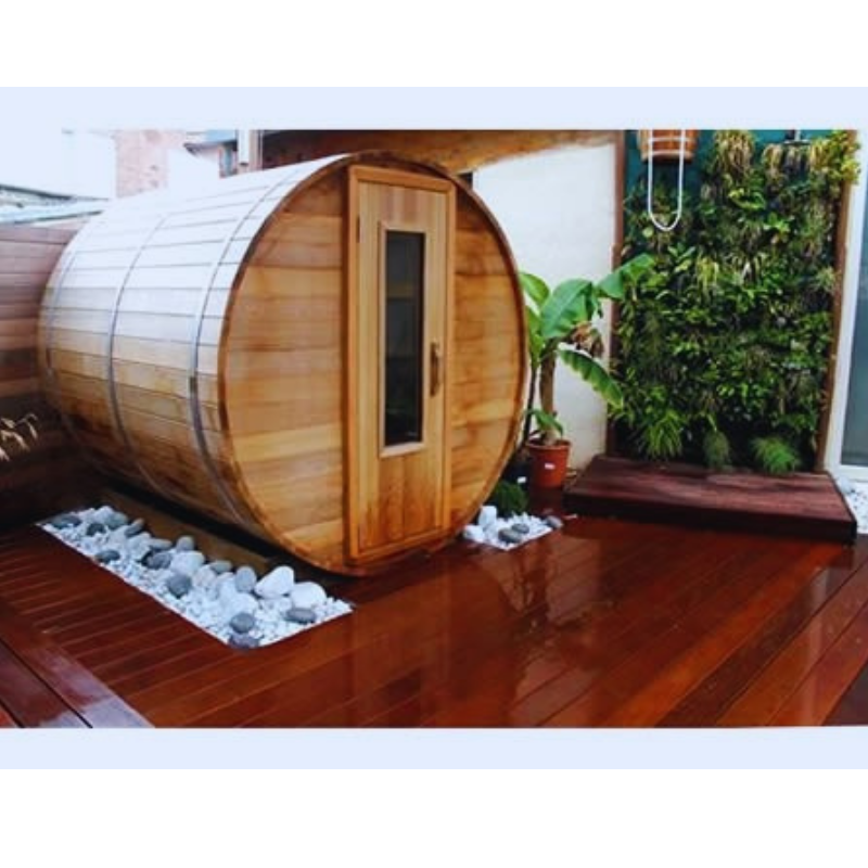 Northern Lights Clear Cedar Barrel Sauna