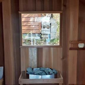 Dundalk LeisureCraft Windows for Cedar POD Sauna - My Sauna World
