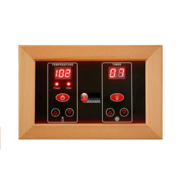 MX-K206-01 Maxxus 2 Person Low EMF FAR Infrared Sauna Canadian Hemlock - My Sauna World