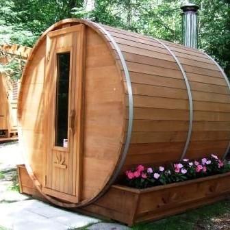 Northern Lights Clear Cedar Barrel Sauna