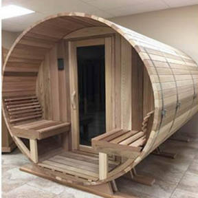 Saunacore Traditional Outdoor Country Living Barrel Sauna BRL6X8 - My Sauna World