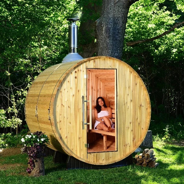 Almost Heaven Essex 4 Person Standard Barrel Sauna